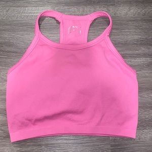 PINK WORKOUT TOP W PADDING
